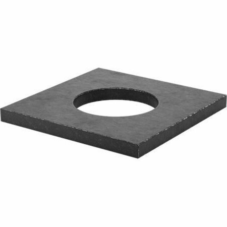 BSC PREFERRED Black-Oxide Steel Square Washer for 1-1/2 Screw Size 1.562 ID 3 Width 91128A482